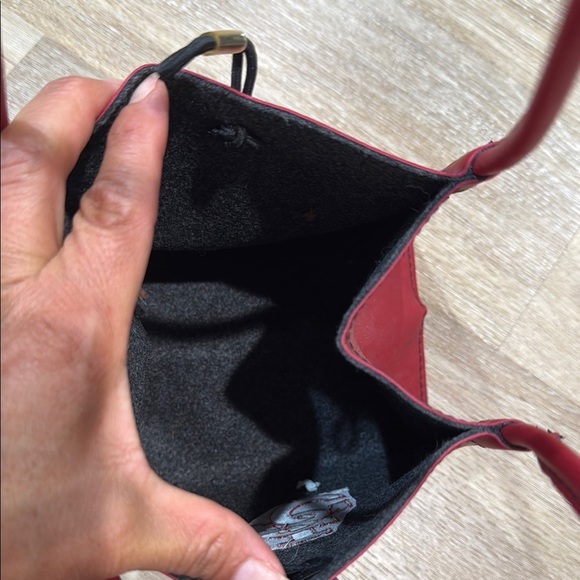 Alan Stuart Red Tote with Structured Design - Picture 7 of 7